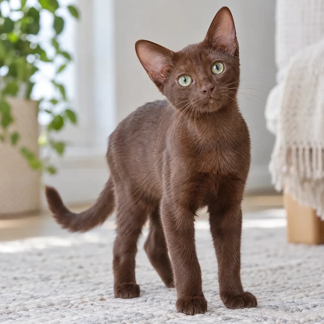 تصویر گربه نژاد هاوانا براون (Havana Brown) در دوره بچه‌گربه - ویژگی‌های رشد و ظاهر در دانشنامه پت همزی