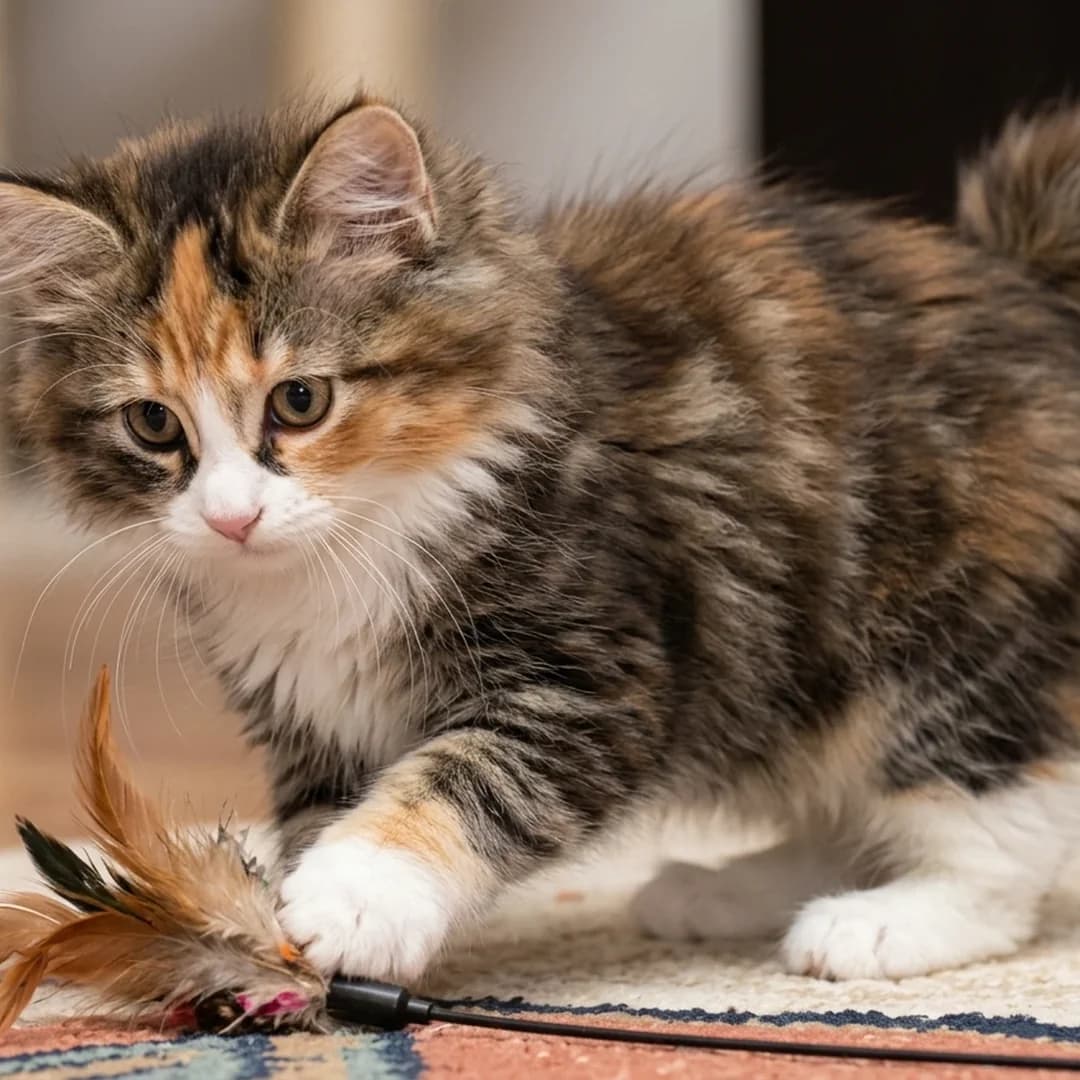 تصویر گربه نژاد کوریلین بابتیل (Kurilian Bobtail) در دوره بچهگربه - ویژگیهای رشد و ظاهر در دانشنامه پت همزی